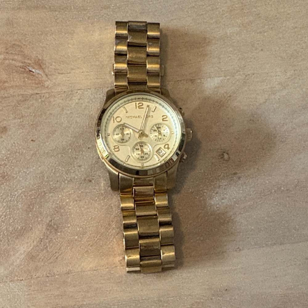 Michael Kors Gold Chronograph Watch